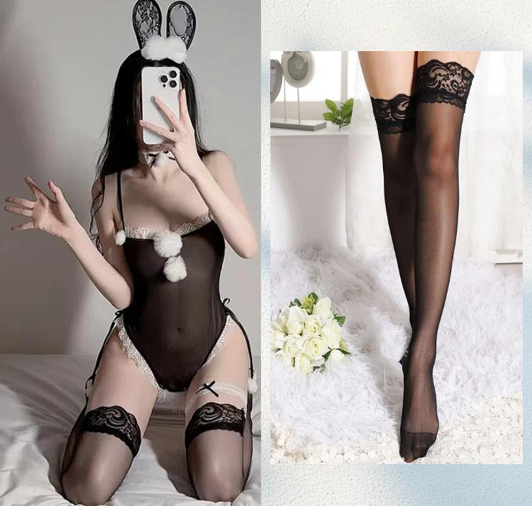 New sexy underwear female cute free open bunny sexy uniform temptation perspective one-piece suit