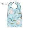 Washable Clothing Protector Adult Bib, Waterproof Easy Clean Feeding with Floral Elderly Mealtime Bib Printed, Protector, for Seniors Dining