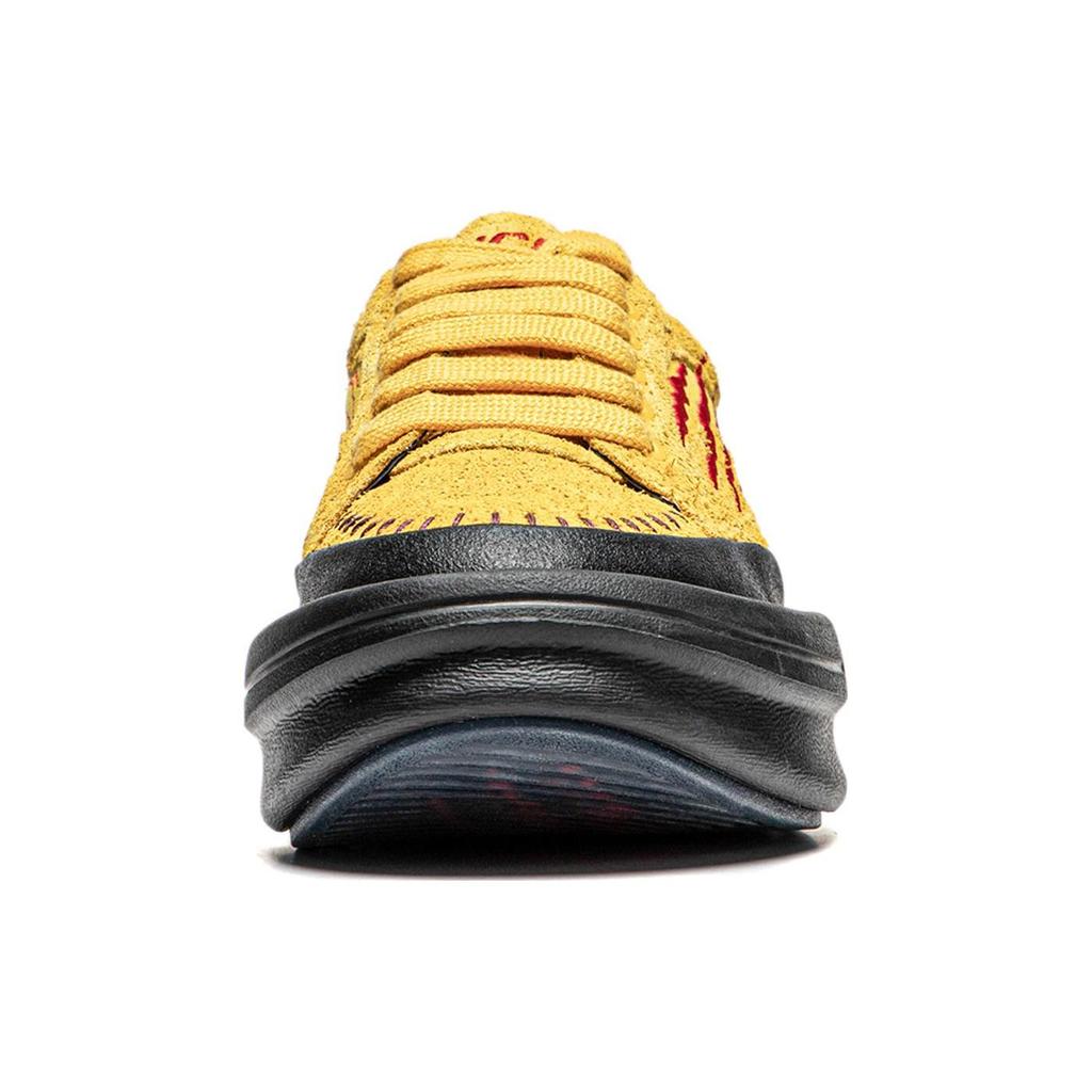 LIXIAOLONG x Li Ning Gongfu YANG Cushioning, Wear Resistant Low top Casual Shoes Unisex Bee Yellow AZGU023-1