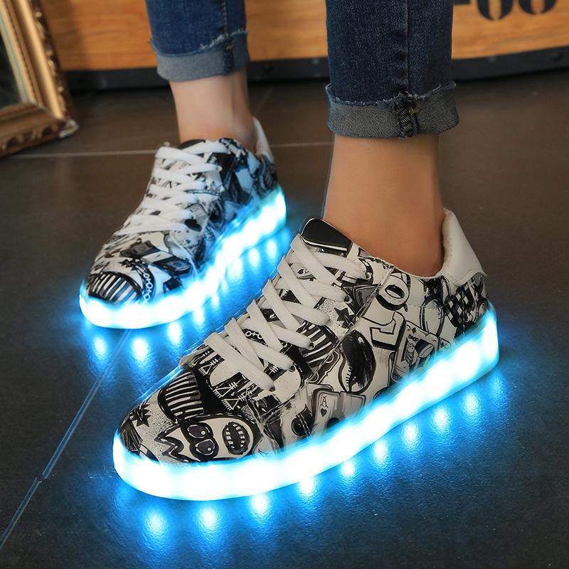 Svítící boty Fluorescenční boty Tide Boty Dětské Boty Outdooor Světelné boty Móda