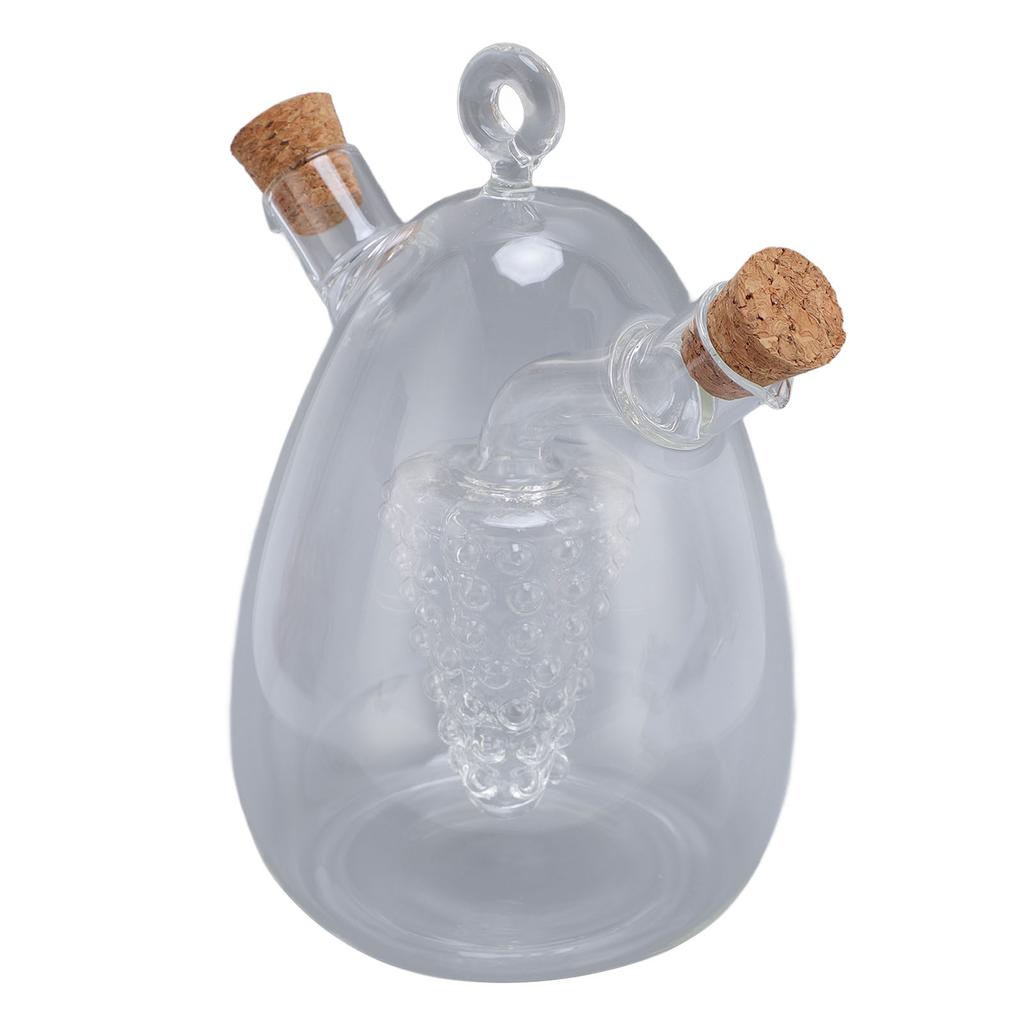 2 in 1 Öl- und Essigspender Flasche Klarglas Olivenöl Essigspender Essigflasche für