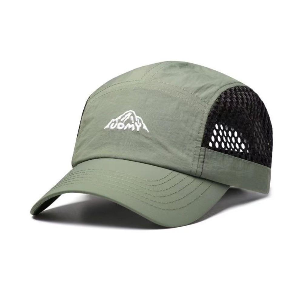 

Защита от солнца Мужская бейсболка Ультратонкая спортивная шляпа от солнца Простая шляпа дальнобойщика Унисекс зелёный