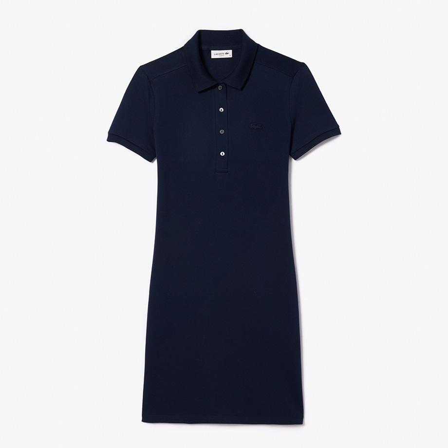 [Lacoste] Women's Slim Fit Minipique Polo Dress EF5473-55G166