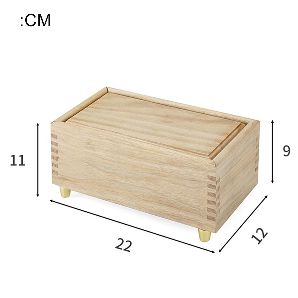 Wooden Storage Box Coffee Bean Storage Container Nut Spice Storage Box Tea Canister Eco-friendly Kitchen Organizer Case