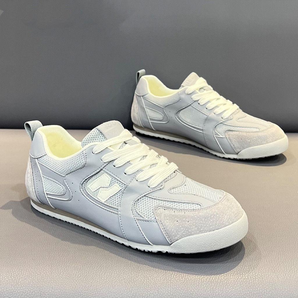 Men's shoes new spring and summer low-top lace-up mesh men's versatile soft-soled breathable casual shoes