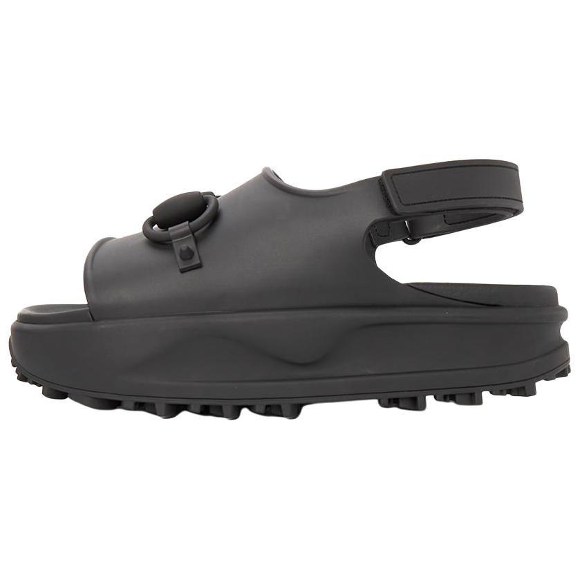 Gucci Horsebit Flatform Sandal 'Black' 747752 JAAC9 1000