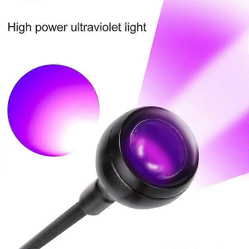 3W Handsfree UV Nail Lamp LED Dryer with Fixed Clip for Gel Nails 2 Pcs