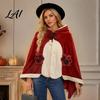 Soft Plush Cape Bat Blanket Hoodie for Adults Cute Shark Fox Hooded Cape Unisex Costume Cozy Wearable Halloween Cosplay Home Loungewear Gothic Style