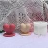 S/L Love Silicone Mold 3D Heart-shaped Candle Crafts Resin Plaster Mould DIY Soap Candle Making Supplies Valentine's Day Gift