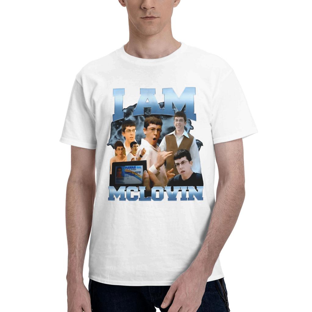 Mclovin T Shirt Summer Character Y2K Retro T Shirts Pure Cotton Fashion Tee Shirt For Male Short Sleeve Casual Top Tees