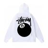 Classic Print Hooded Sweatshirt Teens Unisex Loose Fit Cotton Pullover Streetwear