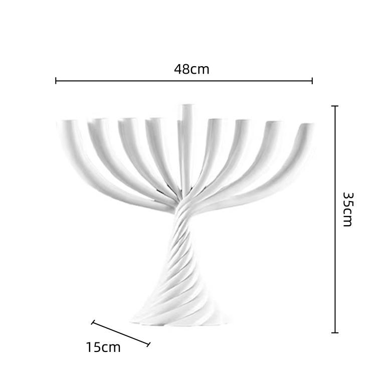 Creative Metal Candle Holder Nine Gold Geometric Twist Candle Stands Candlestick Fishtail Centerpieces Home Decoration