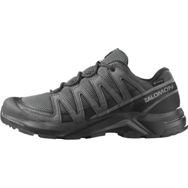 SALOMON X Adventure Low Top Mountaineering Shoes Men's Black Gray Sneakers 478092