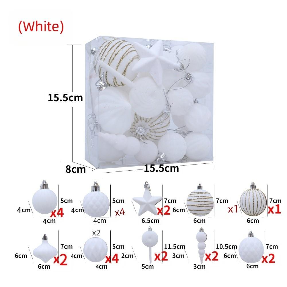 

Celebration Decorations Christmas Ball Set Holiday Decorations белый