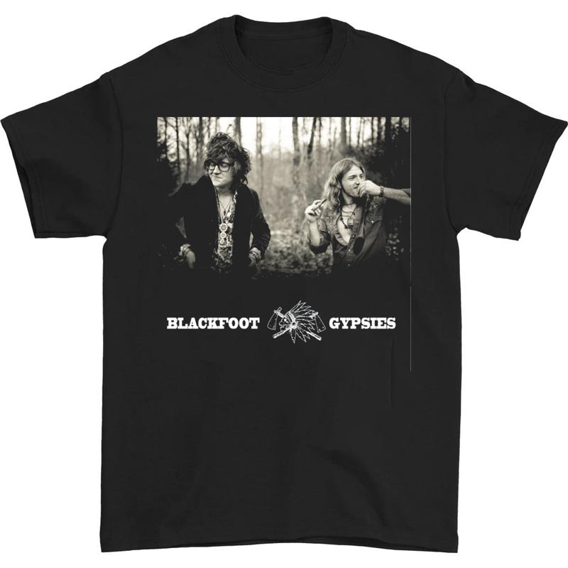 NEW Blackfoot Gypsies band T-shirt Black Short Sleeve All Sizes S-5XL - Men s Summer Cotton Graphic Tee S разноцветный