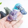 Crystal Resin Miniature Office Decor With Obsidian And Rose Quartz For Home And Desk Display