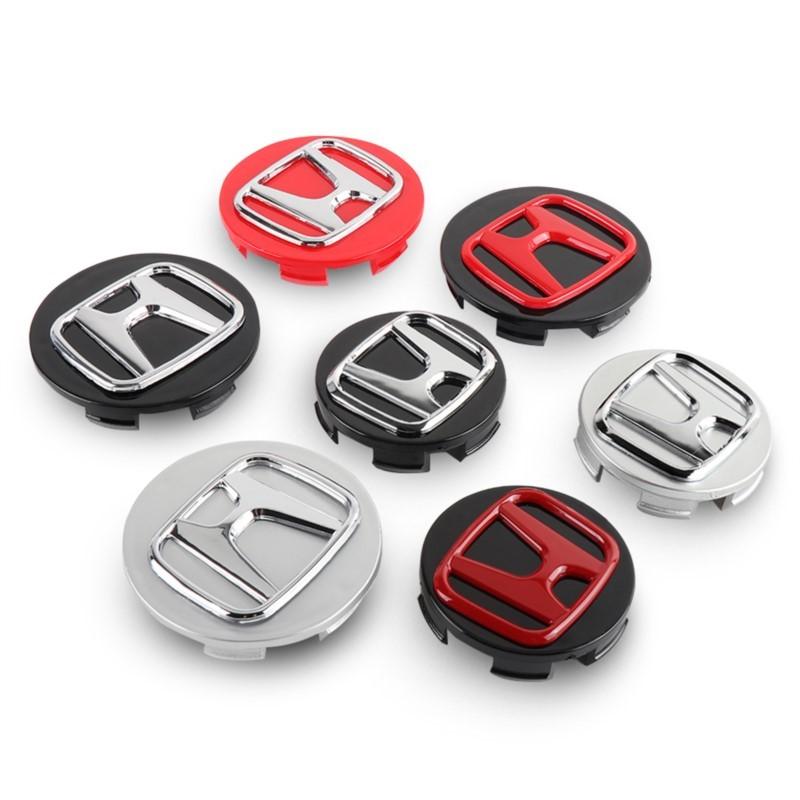 4pcs/set 56/60/58/69MM Emblem Car Wheel Center Cap Hub Covers For Honda Mugen Power Civic Accord CRV Hrv Jazz CBR VTEC VFR