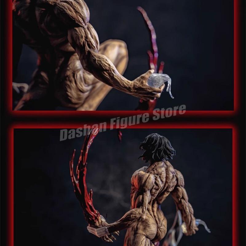 Anime Attack on Titan Action Figure Eren Jaeger Statue PVC Collectible Model Shingeki no kyojin Combat Form Eren Figurine Toys