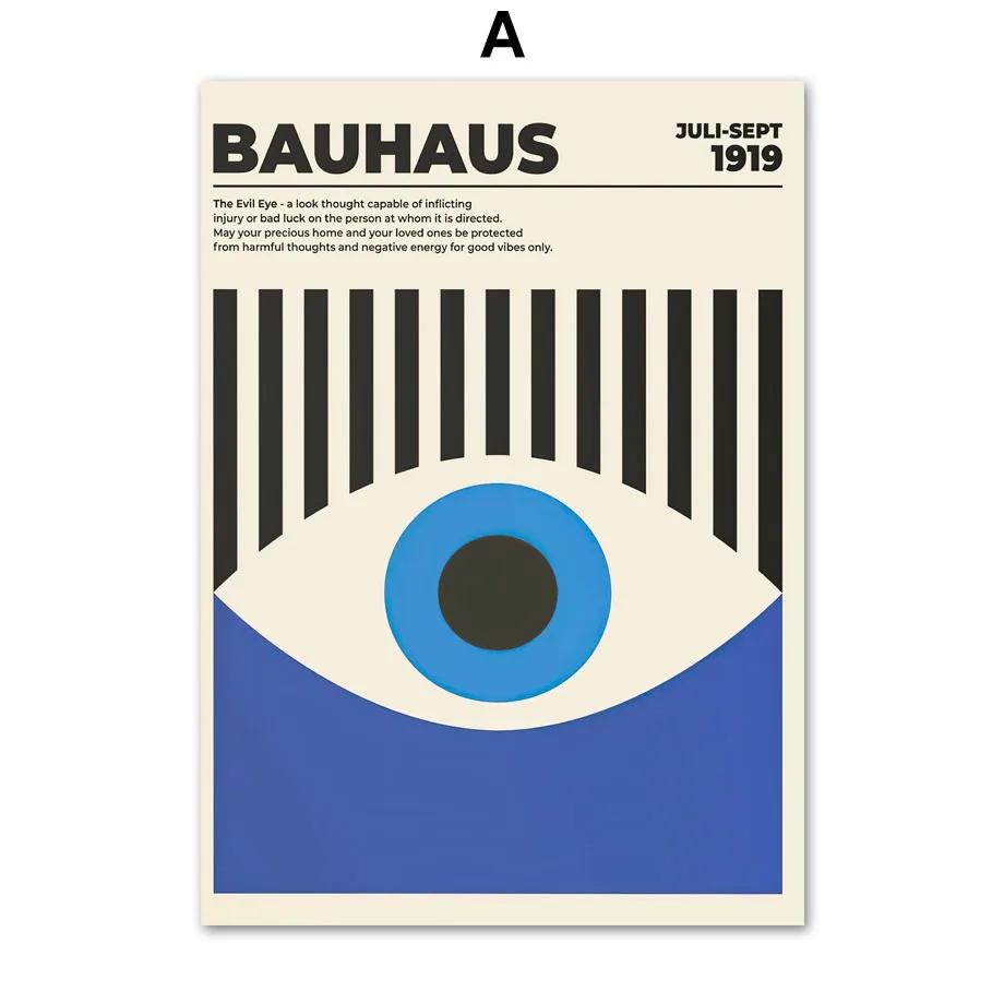 

Evil Eye Bauhaus Picasso Matisse Butterfly Wall Art, Nordic Poster, Canvas Painting and Prints, Wall Picture for Living Room Dec 21x30cm No Framed