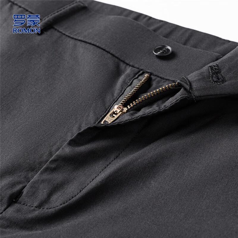 Luomeng Men's Lyocell-Linen Blend Loose Fit Casual Business Pants