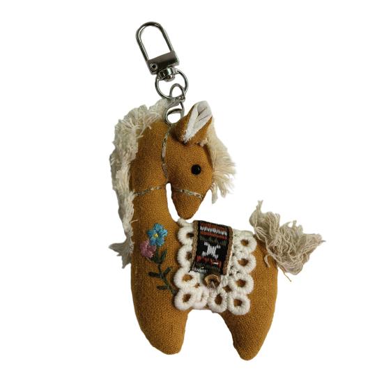 Breloc Pandantiv Geantă Bumbac In Cârlig Cal Farmec Vintage Rucsac Școlar Inel Chei Accesorii Geantă Portabile