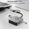 USB 3.2 Hub 4 in 1 USB C Hub USB-C/USB-A auf 10Gbps USB 3.2 Mini 4 Port USB Hub USB Typ C Multiport-Adapter Computerzubehör