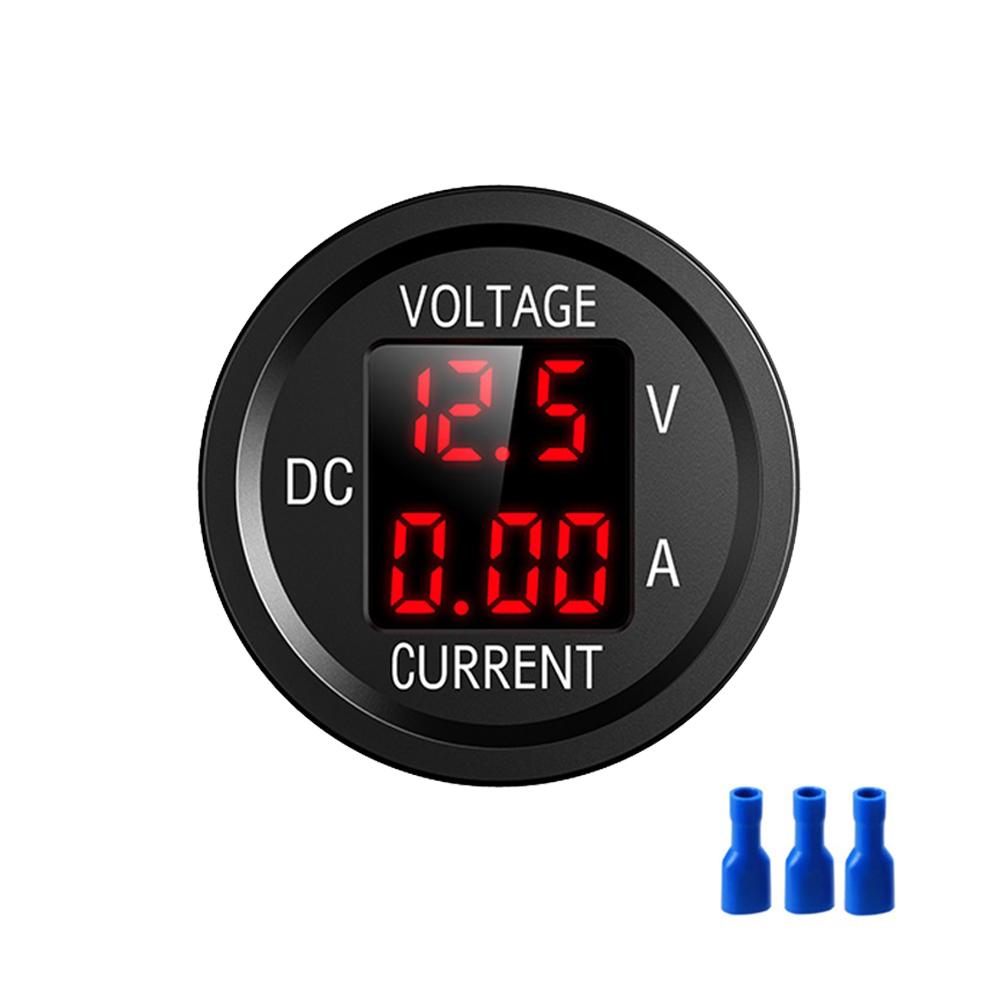 

2-in-1 Dual Digital Voltmeter Ammeter 5V-48V 0-10A Voltmeter Ammeter Measuring Instrument Suitable for car, motorbike, etc. червоний