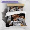 Ronaldo's Dedication: Cr7 Bedding Set, Breathable Duvet Cover with Pillowcases, Soft Bed Linen for Bedroom Home Decoration, Perfect Festival Birthday 