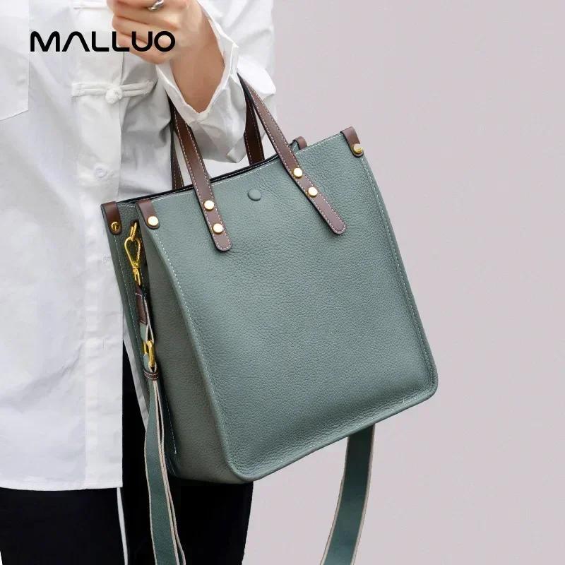 Lady Cowhide Commuting Large Capacity Crossbody Bags Women Retro Cow Genuine Leather Shoulder Bag Female Luxury Designer Handbag