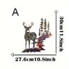 Metal Iron Art White Tail Deer Home Wall Decoration Hanging Craft