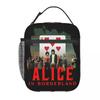 Insulated Lunch Box Alice In Borderlanded Poker Game Accessories Thriller Drama Storage Food Box Thermal Bento Box For Outdoor