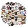 100 Pieces of Dark Academy-style Graffiti Stickers for Vintage Art PVC Decorative Water Cups and Computer Wall Art Pictures