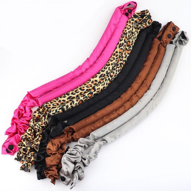 Hitzefreier Lockenstab, Stirnband, Seidenlocken, Band-Lockenwickler für lange Locken ohne Hitze, über Nacht, Band, magische Wellen, Lockenwickler