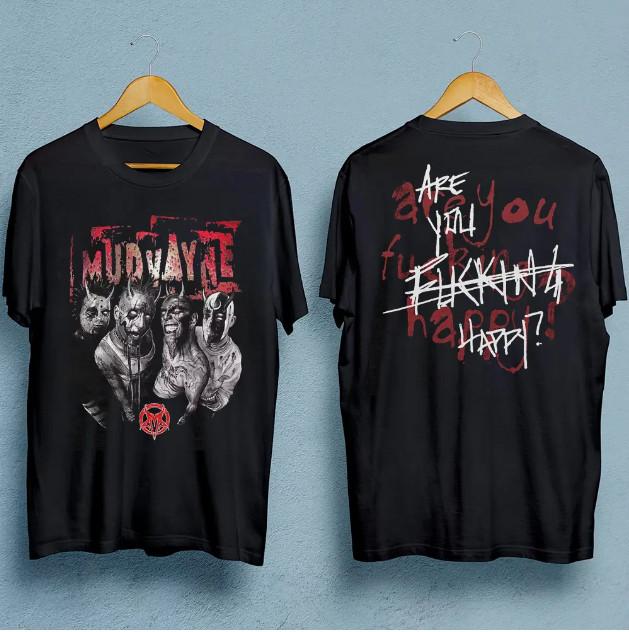 

VTG Mudvayne band 2 sides T-shirt black Unisex All sizes S-4XL 4XL
