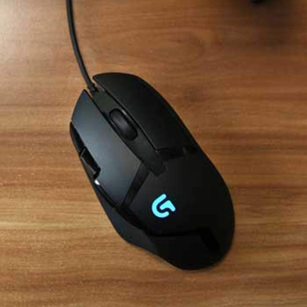 Logitech G G402 Wired Gaming Mouse, USB Connection, FPS Game-Oriented, 4-Stage DPI Switching, 8 Programmable Buttons, Black, PC, Windows, Mac, Genuine