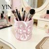 Makeup Brush Holder 3D Printed Bow Holder, Large Capacity Beauty Tool Eye Shadow Desk Organizer, Bowknot Pencil Storage Container Cup Concealer