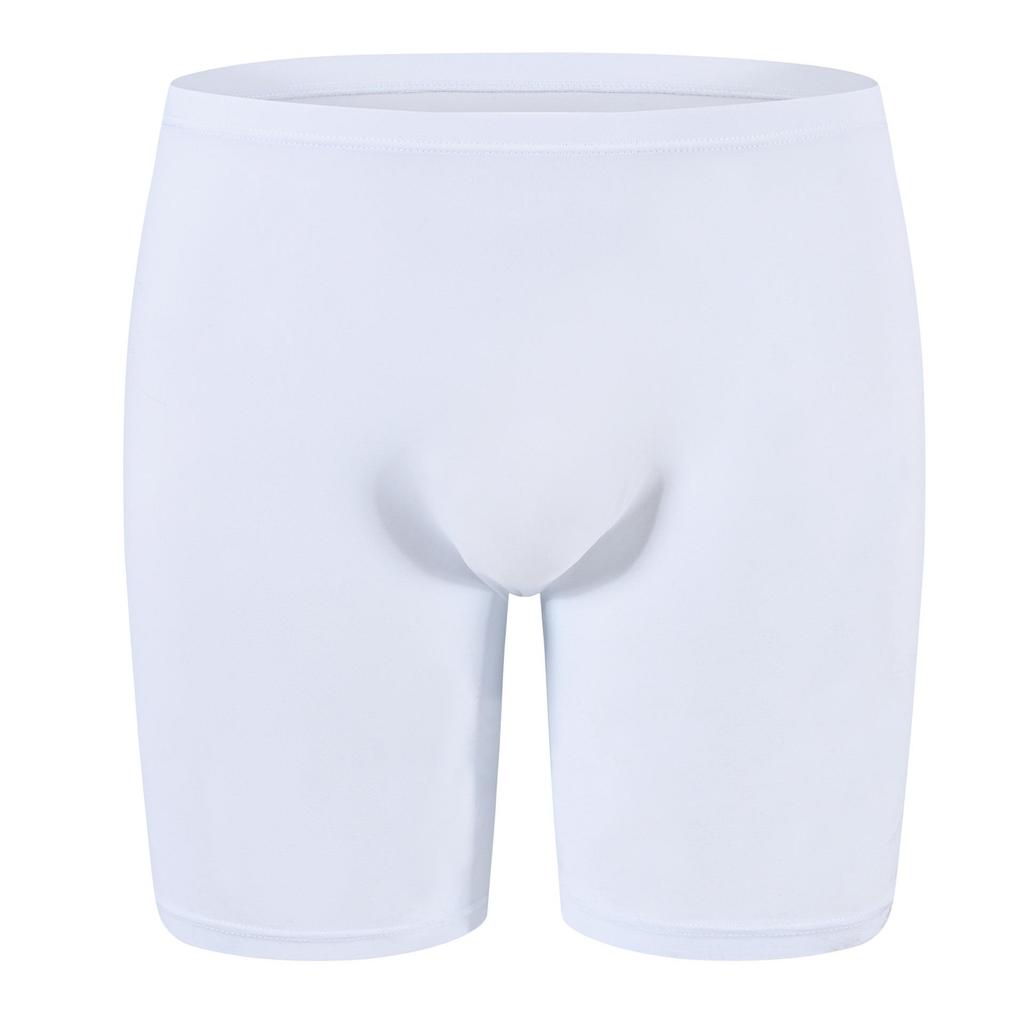 Ice Silk Men's Boxer Briefs - Solid Color Transparent Underwear