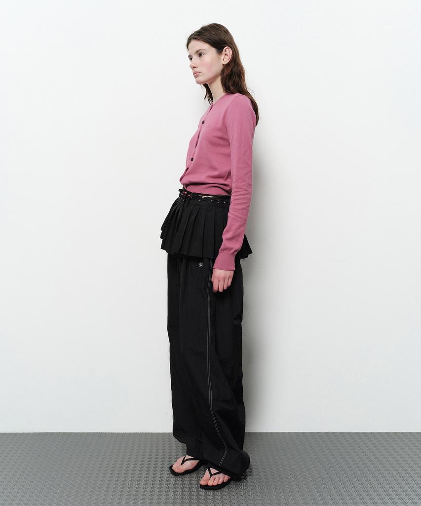 Daiaegeuneol Pleats Wrap Skirt (Black)