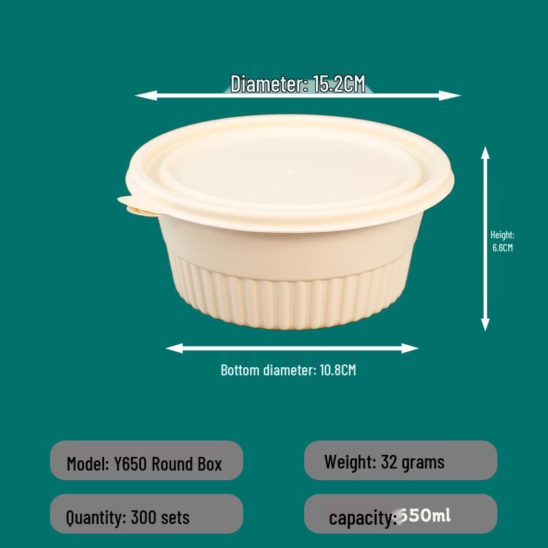 Eco-friendly Corn Starch Lunch and Soup Containers with Lids