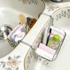 Heavy Duty Sink Sponge Holder Stainless Steel Sink Saddle Dish Brush Holder  Countertop Storage