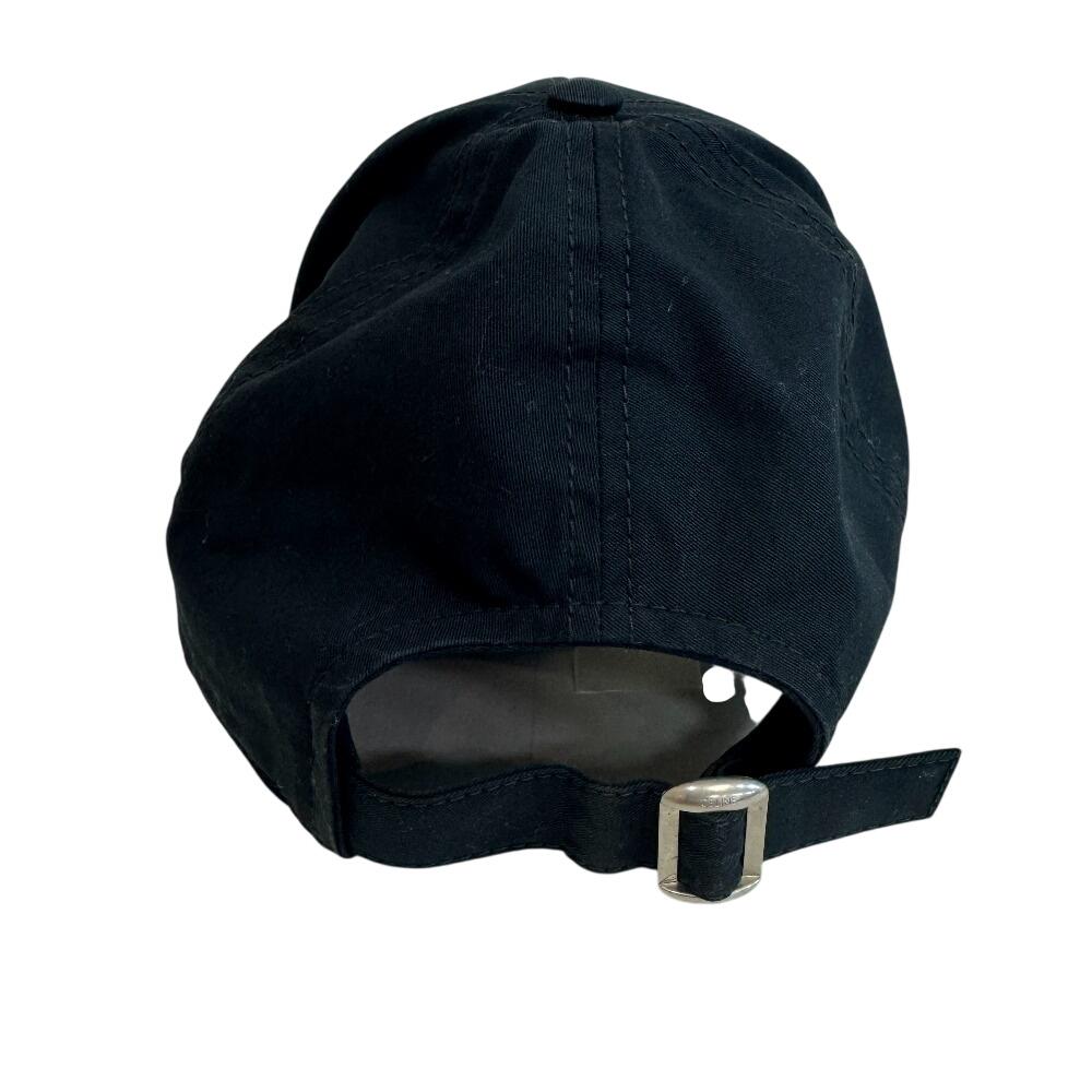 CELINE 2AUY8969P C Logo Initial Baseball cotton cap black cotton Used