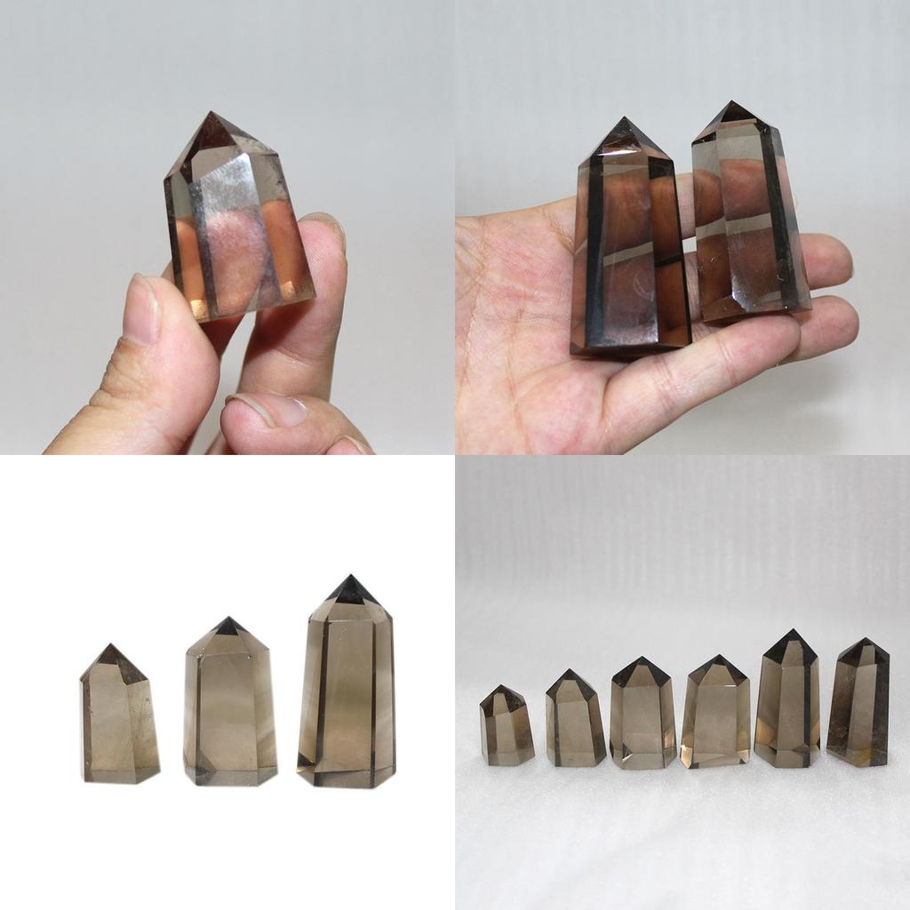 Natürlicher Rauchiger Citrin Quarz Obelisk Kristallstab Spitze Einzigartig Heilung Heimdeko Geschenk Mit Elegantem Design