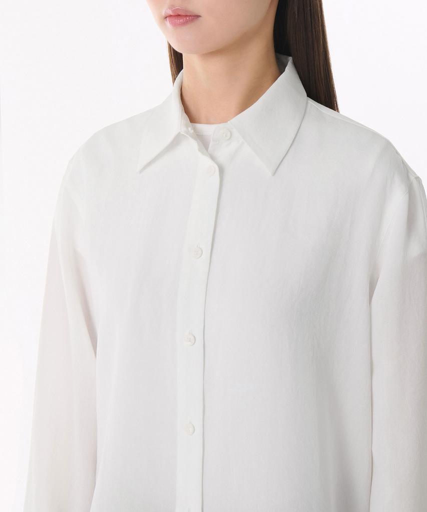 MUSINSA STANDARD WOMAN Women'S Relaxed Linen-Like Shirt [White]