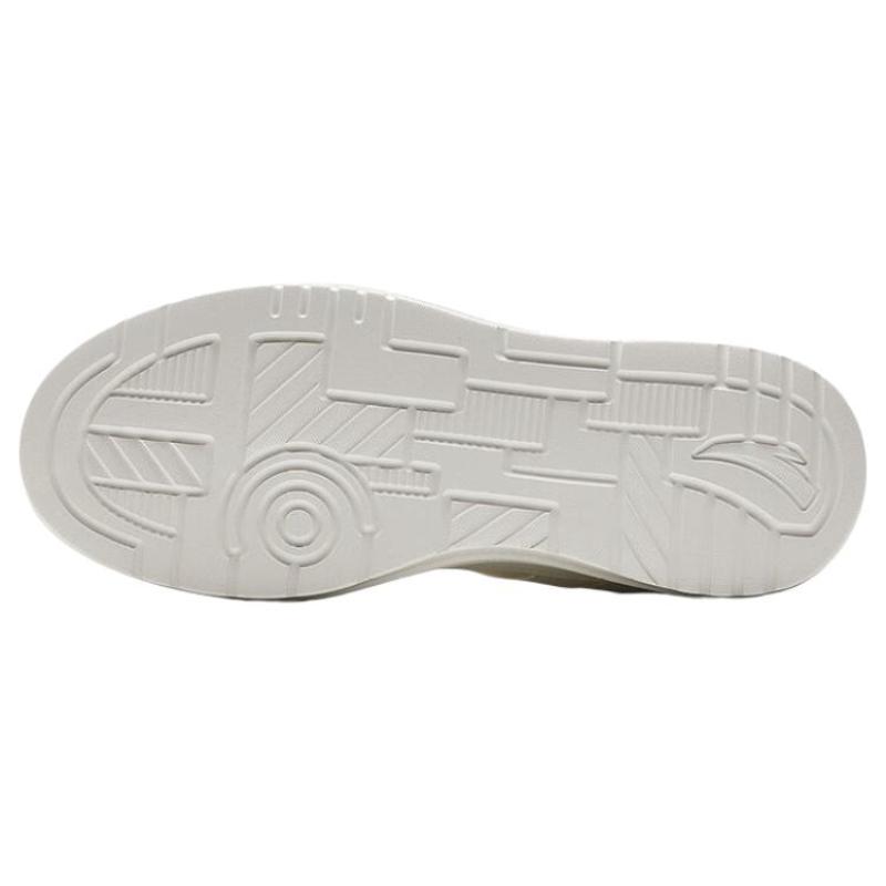 Anta Slip-Resistant Cushioning Wear-Resistant Low-Top Skateboard Shoes Men's White Black Sneakers 912338065-3
