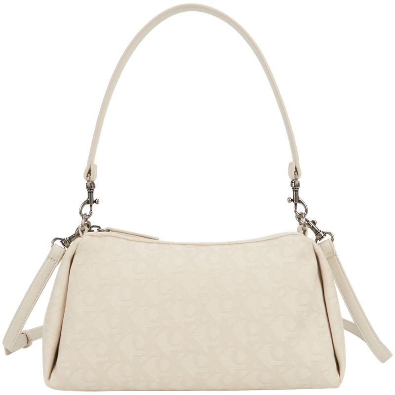 

Calvin Klein Fashion Niche Letter Jacquard Fabric Underarm Shoulder Bag Medium Women bags Natural-Skin 4K3142G-ZYZ Basic Set (Bag)