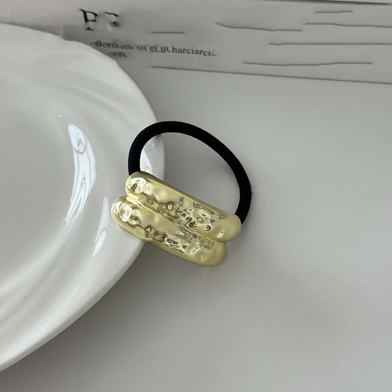 

Simple Metal Double-Layer Hair Bands Ropes for Women Headband Elastic Hairpins Hairband Fashion Jewelry Hair Accessories Gift
