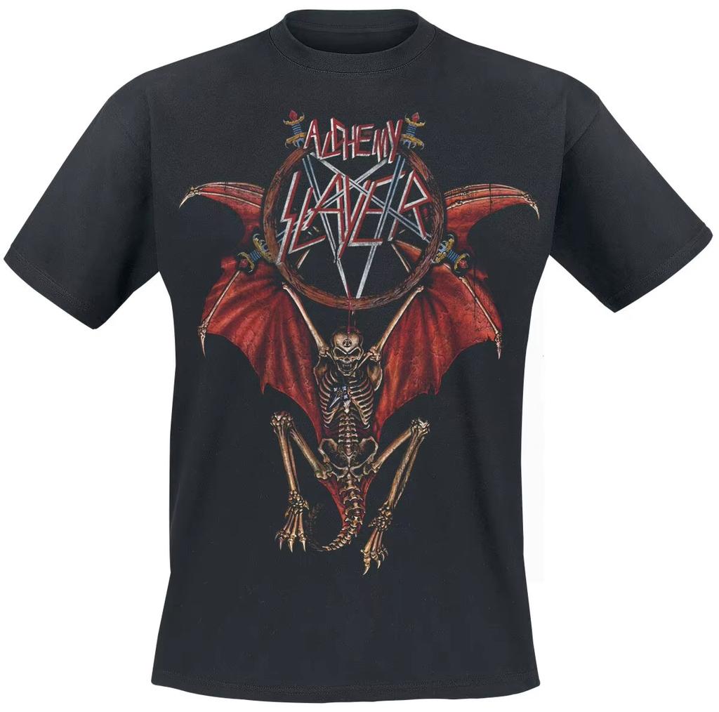 2k Summer Slayer Graphic Cotton Band Shirt Unisex Summer Short Sleeve Fashion Brand Tee  Oversized Unisex Shirt Cotton Y2k Short