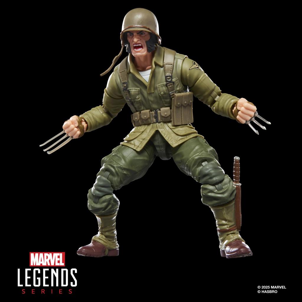 Hasbro Marvel Legends Series Wolverine (WWII Logan) X-Men Comics 6-inch Collectible Action Figure G0820 Authentic