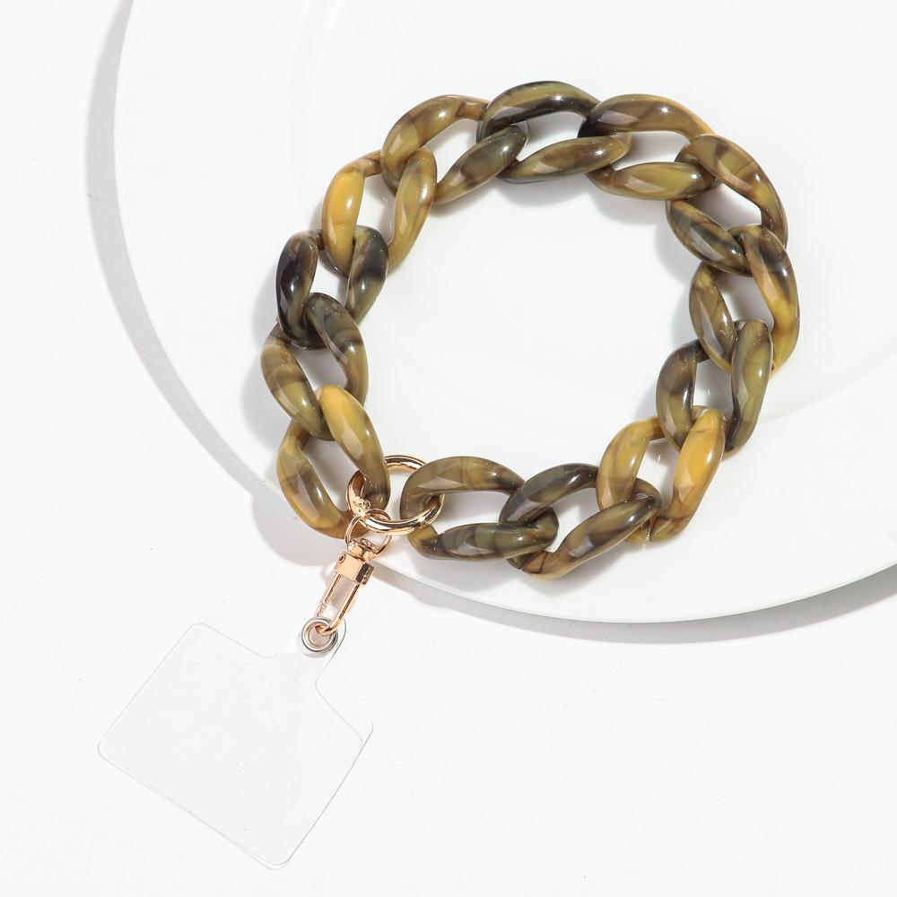 Trendy Chunky Link Acrylic Phone Chains for Women Colorful Mobile Phone Chain Strap Lanyard Jewelry Anti-Lost Accessories Gifts