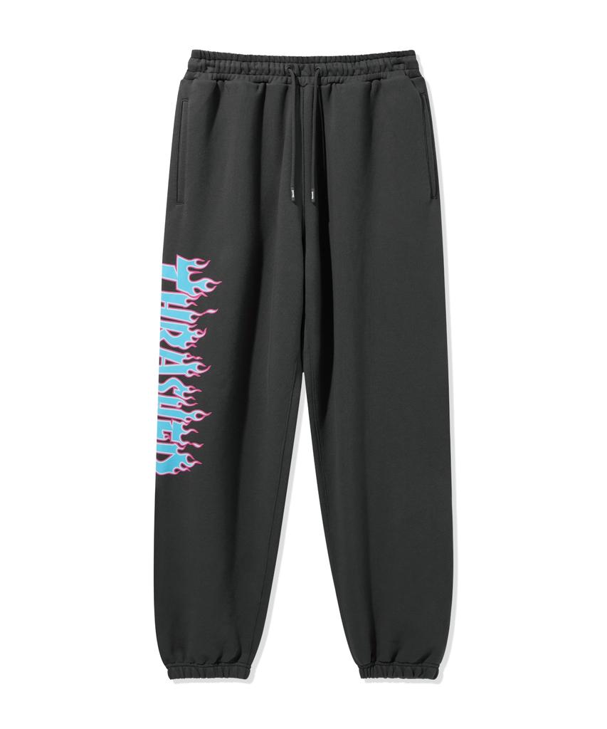 Treasure Flame Logo Sweat Jogger Pants Charcoal